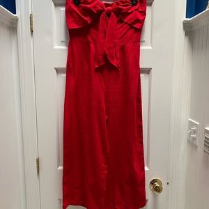 Red jumpsuit